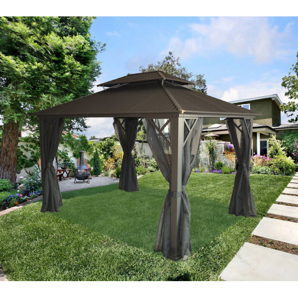 F.CorriveauInternational Metropolis 10 Ft. W x 12 Ft. D Metal Patio